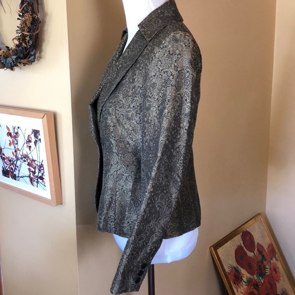 JAMES PERSE size 1 Small MOSS JACKET Jacquard Blazer Festive Holiday $225 NEW - Picture 9 of 16